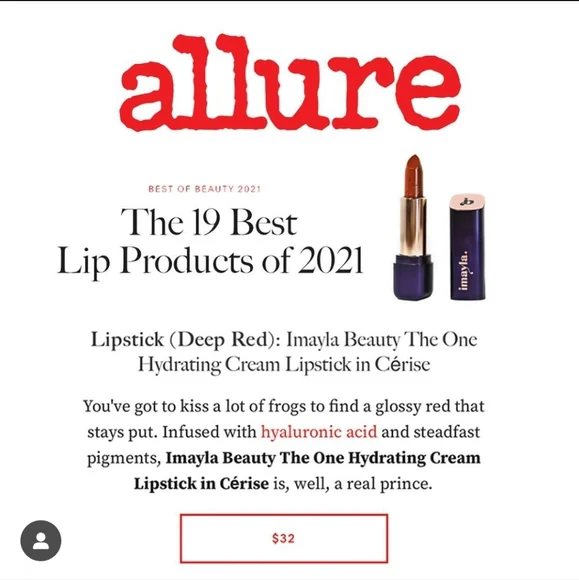 NEW Imayla VIXEN The One Hydrating Cream Lipstick  LONG WEARING - Picture 4 of 5